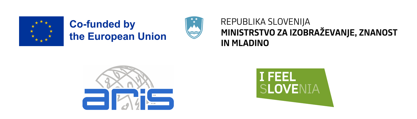 Co-funded by the European Union, Ministry of Education, Science and Youth, ARIS, I feel Slovenia